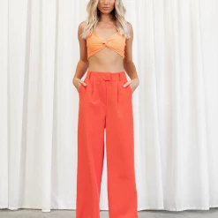 Ruby Sees Nessie Crop Top (Orange) Tops