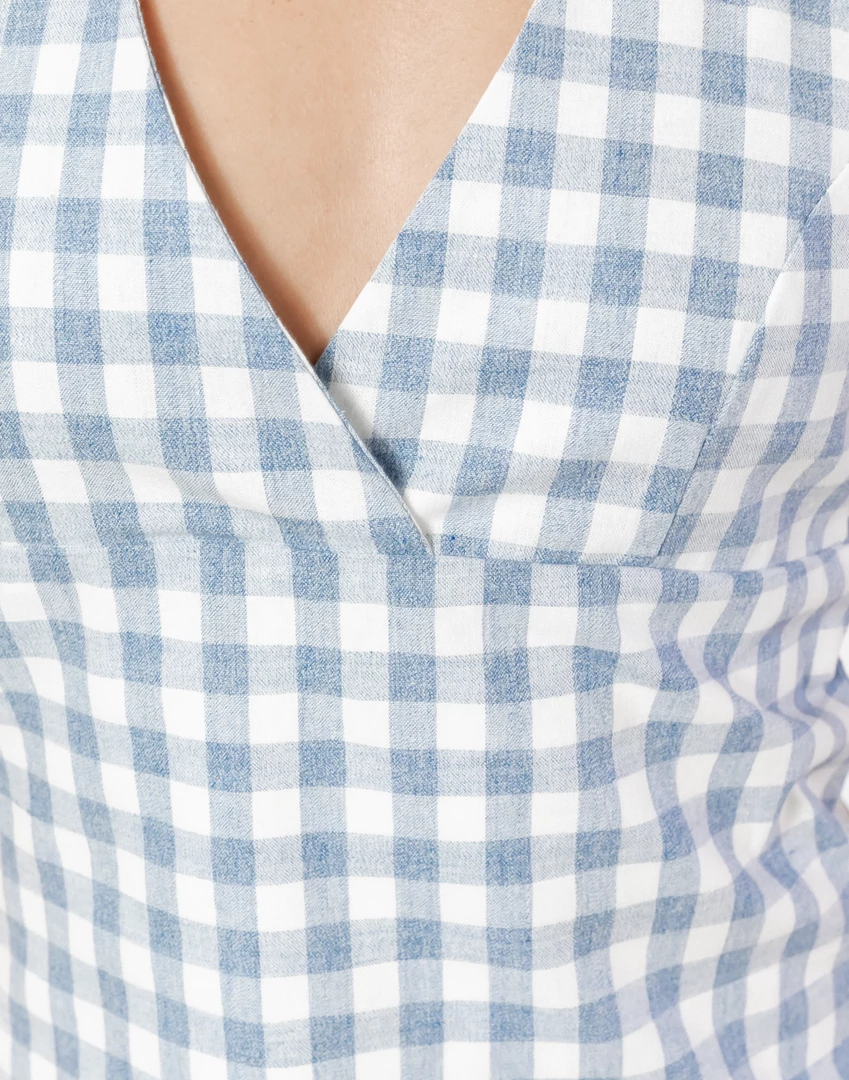 Red Berry Lilian Mini Dress (Blue/Gingham) 6 Red Berry Lilian Mini Dress (Blue/Gingham)