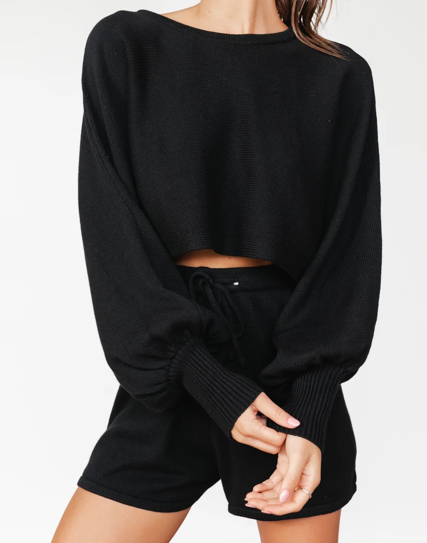 My Girl All My Life Knit Jumper (Black) Sets + Co-ords 2 My Girl All My Life Knit Jumper (Black) Sets + Co-ords