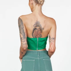 Luvalot New Arrivals Close To You Corset Top (Green)