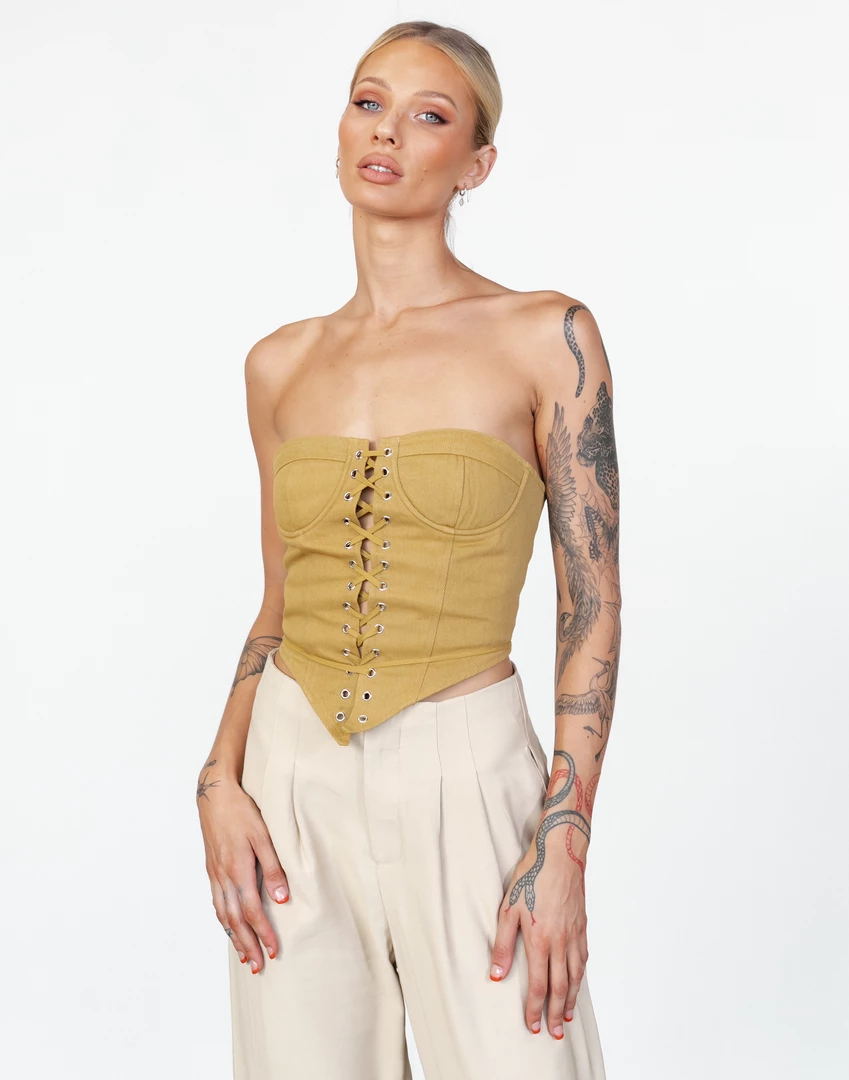 East Gate Corset (Mustard) - By Lioness 3 East Gate Corset (Mustard) - By Lioness