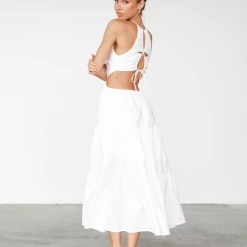 Alive Girl Sally Midi Dress (White) Dresses