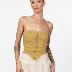 East Gate Corset (Mustard) - By Lioness 15 East Gate Corset (Mustard) - By Lioness