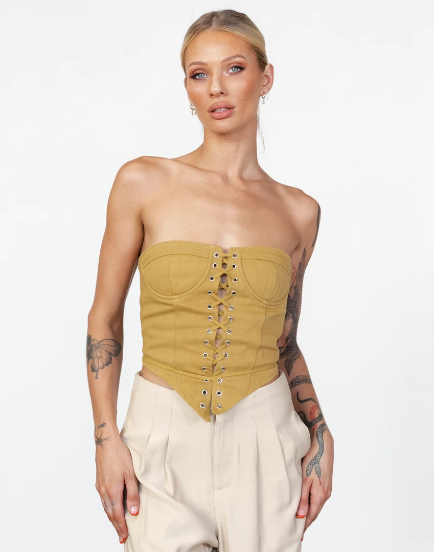 East Gate Corset (Mustard) - By Lioness 7 East Gate Corset (Mustard) - By Lioness