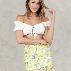 Mint Vanilla Opel Mini Skirt (Floral) Bottoms 13 Mint Vanilla Opel Mini Skirt (Floral) Bottoms