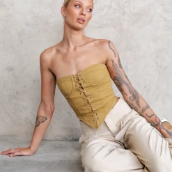 East Gate Corset (Mustard) - By Lioness 14 East Gate Corset (Mustard) - By Lioness