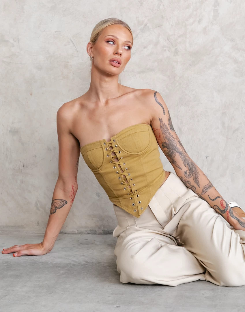East Gate Corset (Mustard) - By Lioness 6 East Gate Corset (Mustard) - By Lioness