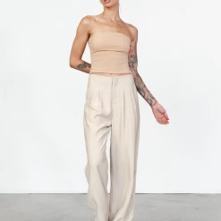 Luvalot New Arrivals Maverick Corset Top (Tan)