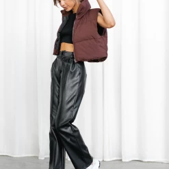 Charcoal PD Kelsea Puffer Vest Tops
