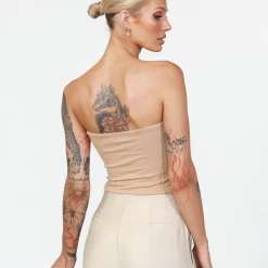 Luvalot New Arrivals Maverick Corset Top (Tan)