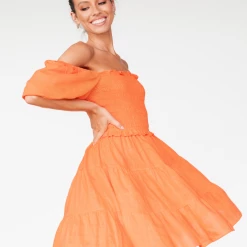 Pink Diamond Summer Mini Dress (Orange) 9 Pink Diamond Summer Mini Dress (Orange)