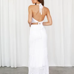 Pink Diamond Day Dreaming Maxi Skirt (White) Sets + Co-ords