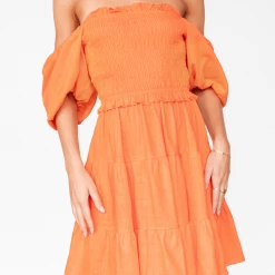 Pink Diamond Summer Mini Dress (Orange) 10 Pink Diamond Summer Mini Dress (Orange)