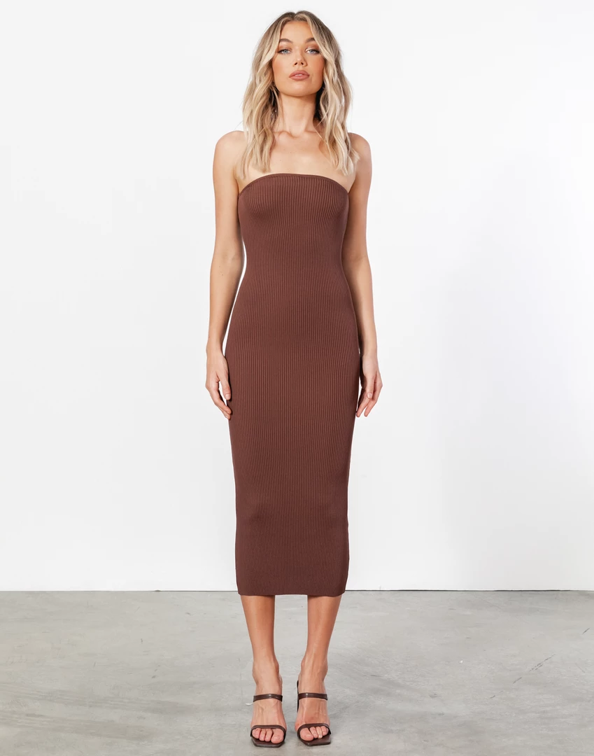 Style State Marion Midi Dress (Chocolate) New Arrivals 6 Style State Marion Midi Dress (Chocolate) New Arrivals