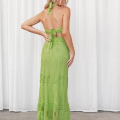 Pink Diamond Day Dreaming Maxi Skirt (Green) Sets + Co-ords