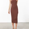 Style State Marion Midi Dress (Chocolate) New Arrivals