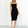 Blossom Rosella Midi Dress (Black)