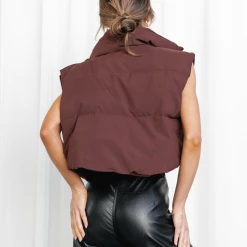 Charcoal PD Kelsea Puffer Vest Tops