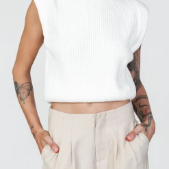 Shareen Collections New Arrivals Benny Knit Vest (Cream)