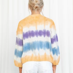 8 Birdies Cori Knit Jumper (Orange) Tops