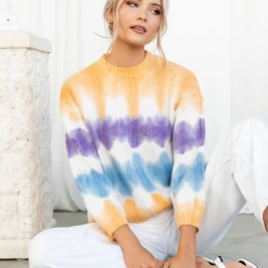 8 Birdies Cori Knit Jumper (Orange) Tops