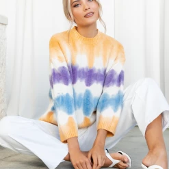 8 Birdies Cori Knit Jumper (Orange) Tops