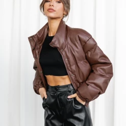 Shareen Collection Winter Warmers Hanes Puffer Jacket (Brown) 11 Shareen Collection Winter Warmers Hanes Puffer Jacket (Brown)