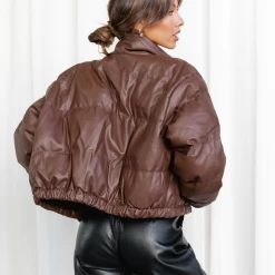 Shareen Collection Winter Warmers Hanes Puffer Jacket (Brown) 10 Shareen Collection Winter Warmers Hanes Puffer Jacket (Brown)