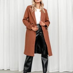 Charcoal PD Denaya Coat (Brown) Winter Warmers