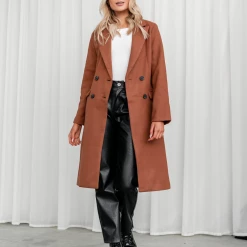 Charcoal PD Denaya Coat (Brown) Winter Warmers