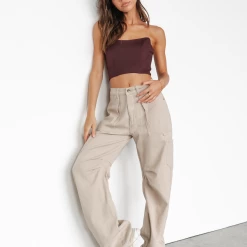 Charcoal Clothing Close To You Corset Top (Wine) Tops