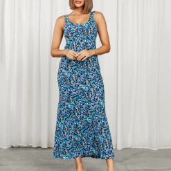 Into Fashion Blue Moon Maxi Dress Dresses