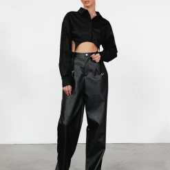 Venetian Crop Top (Black) - By Lioness New Arrivals