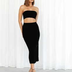 Alive Girl New Arrivals Part Time Midi Skirt (Black) 10 Alive Girl New Arrivals Part Time Midi Skirt (Black)