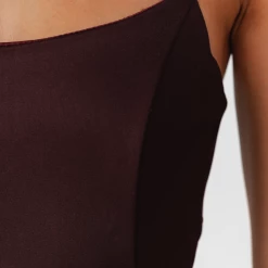 Charcoal Clothing Close To You Corset Top (Wine) Tops