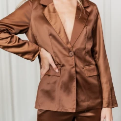 Mint Vanilla Sets + Co-ords Tenelle Blazer (Brown)