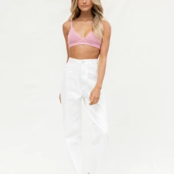 My Girl Mya Crop Top (Pink) Tops