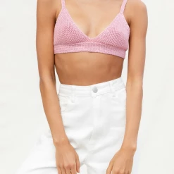 My Girl Mya Crop Top (Pink) Tops