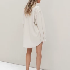 Charcoal Clothing South Beach Shirt (Beige Linen)