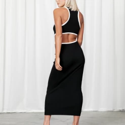 Winnie & Co Londyn Midi Dress (Black) Dresses