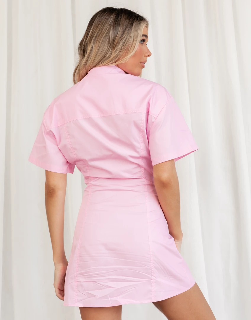 Charcoal Clothing Nostalgia Mini Dress (Pink) Dresses 5 Charcoal Clothing Nostalgia Mini Dress (Pink) Dresses