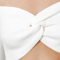 My Girl New Arrivals Justin Crop Top (White)