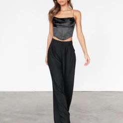 Charcoal Clothing Monet Pants (Black) New Arrivals