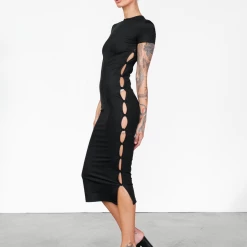 New Arrivals Brentwood Midi Dress (Black) - By Lioness