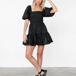Thanne Aida Mini Dress (Black) Dresses