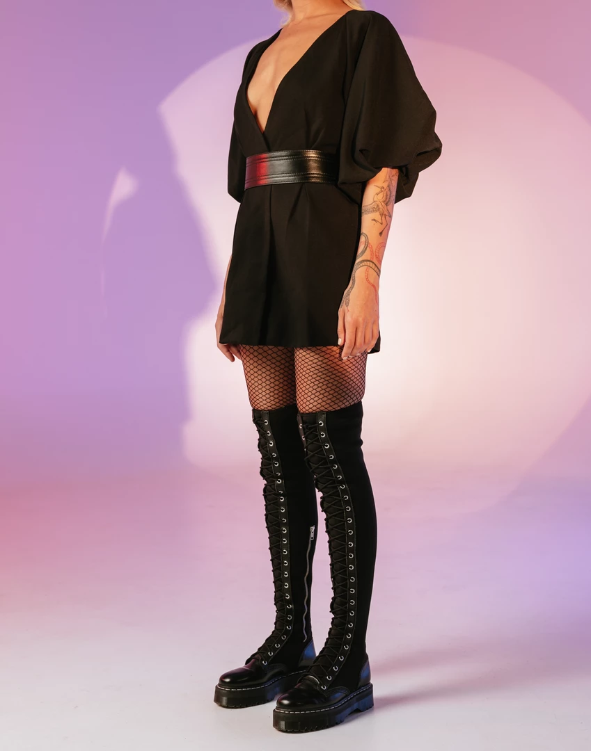 Charcoal Clothing Neo Mini Dress (Black) New Arrivals 5 Charcoal Clothing Neo Mini Dress (Black) New Arrivals