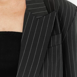 Charcoal Clothing Ulterior Motive Blazer (Black Pinstripe)