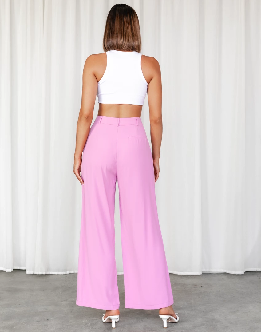 Charcoal Clothing New Arrivals Monet Pants (Pink) 2 Charcoal Clothing New Arrivals Monet Pants (Pink)