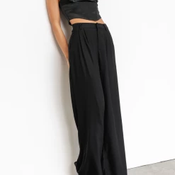 Charcoal Clothing Monet Pants (Black) New Arrivals