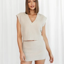 New Arrivals Saddle Knit Mini Skirt (Beige) - By Lioness 14 New Arrivals Saddle Knit Mini Skirt (Beige) - By Lioness